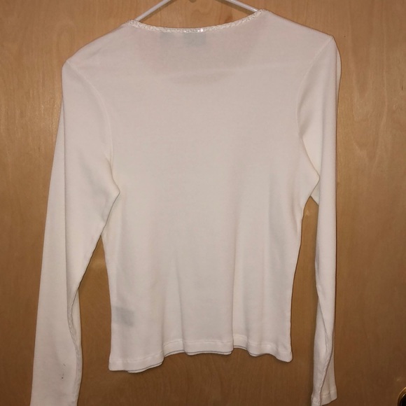 Westbound embellished collar LS thermal knit shirt - Picture 4 of 6